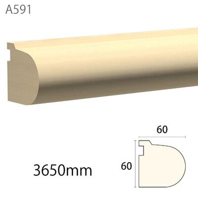 内装用木製モールディング材【サンメントA591AY［60×60］カウンター材】アユース無塗装