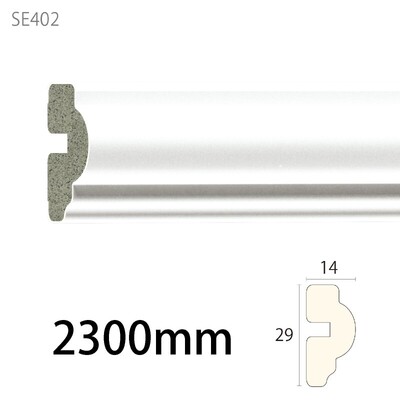 内装用合成樹脂製モールディング材【スィートエレガンス SE402［29×14］腰見切り】白色塗装