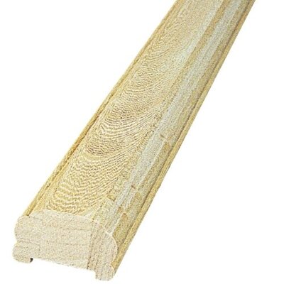 内装用階段まわり木製装飾部材【木製サンピューラ／手すり PH67F40［67×42］】無塗装