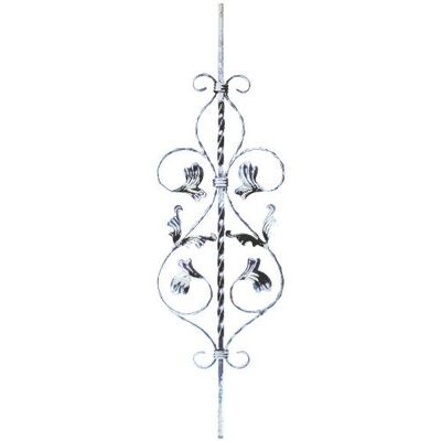 内装用階段まわり鉄製装飾部材【アイアンピューラ／子柱 PF261Z】12×12×900mm