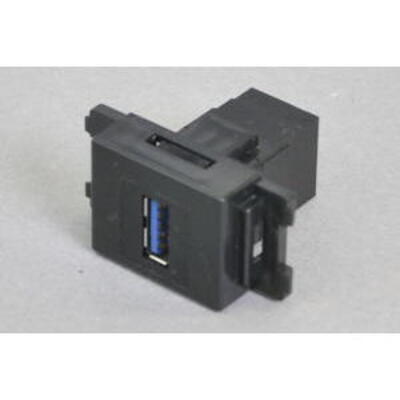 コンセントチップ（スナップインセット品）コンセント／壁内側：USB3.0-TypeAメス クロス結線