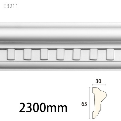内装用合成樹脂製モールディング材【エレガンスPU製EB211［65×30］チェアレール】デンタル模様