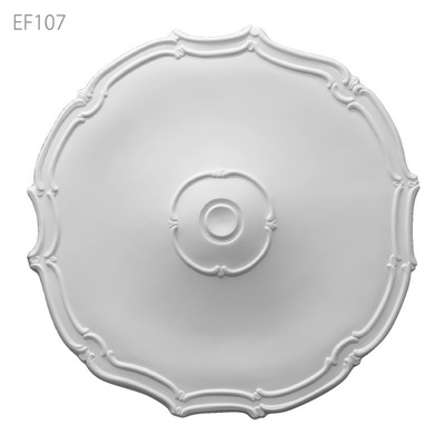 内装用合成樹脂製モールディング材【エレガンスPU製 EF107 メダリオン・天井装飾】φ482mm